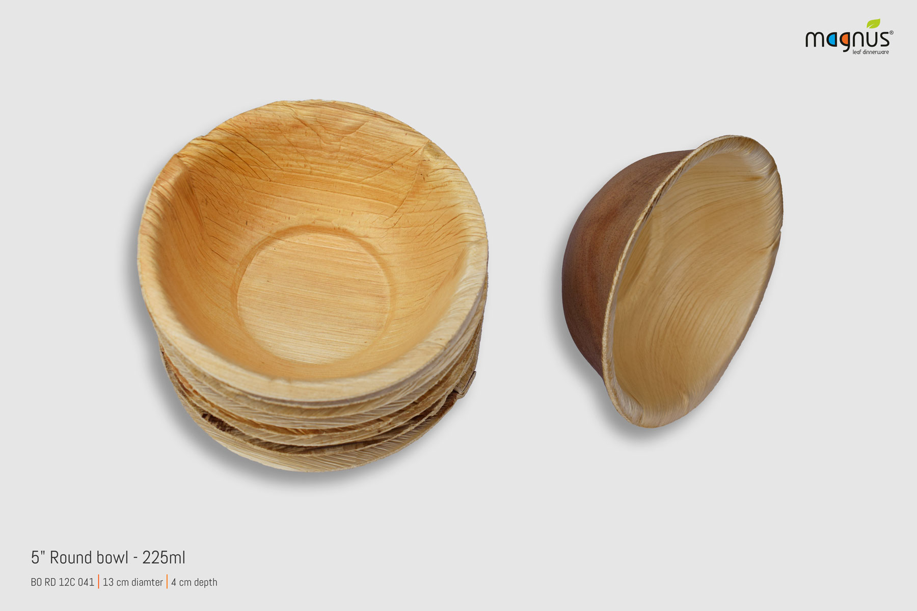 Round Palm leaf Plates - 5i Round Bowl