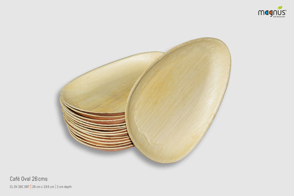 Palm leaf Plates - Oval 26 cms