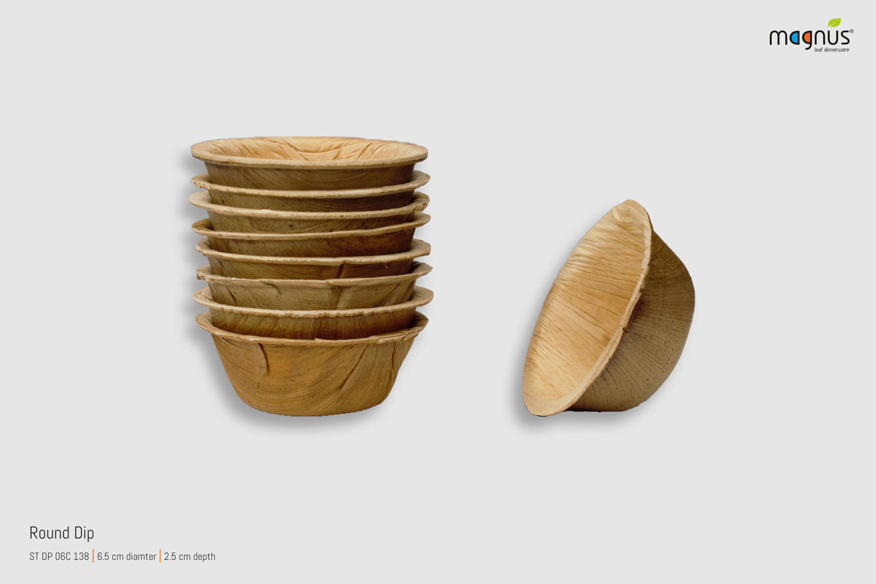 Palm leaf Plates - Round Dip